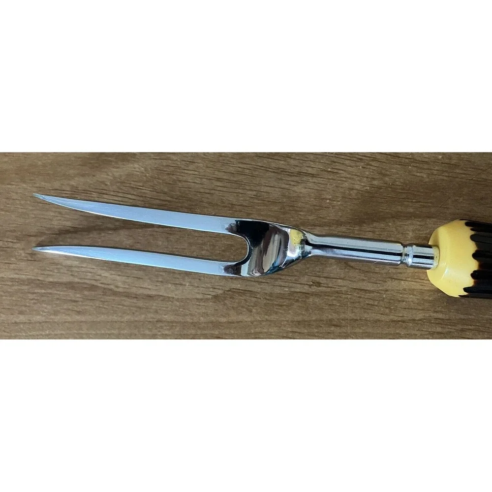 Vintage Regent Sheffield Warwick Knife/Fork Serving Carving Stainless Steel Set